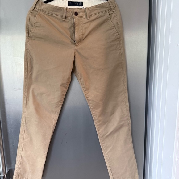 Abercrombie & Fitch Tan Chinos Classic Cotton Twill - Picture 1 of 4